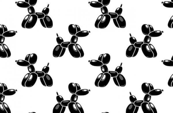 Panolam Balloon Dog Black DG0065 HPL surface pattern